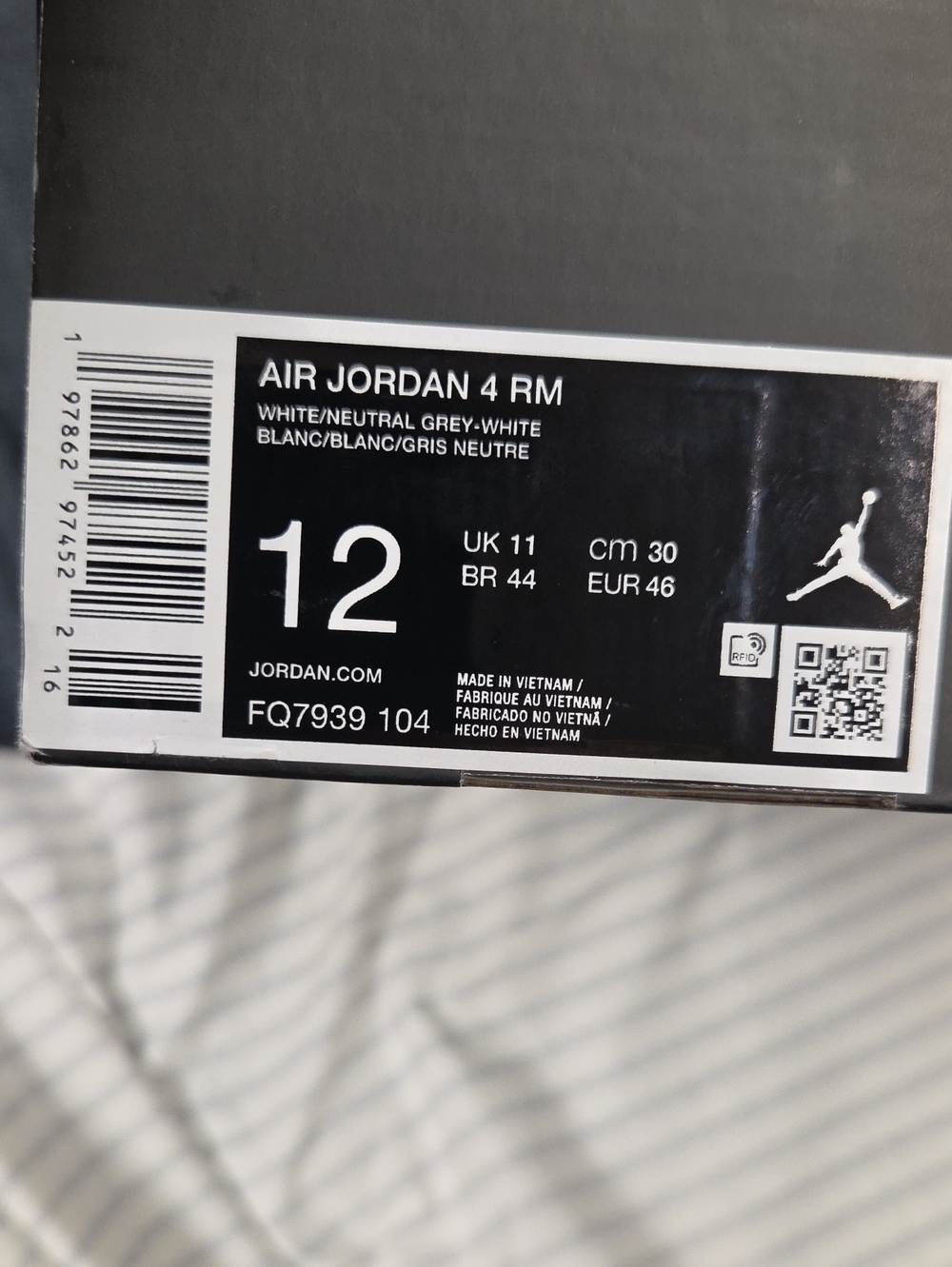 Jordan Air Jordan 4 RM Men White/Neutral Grey